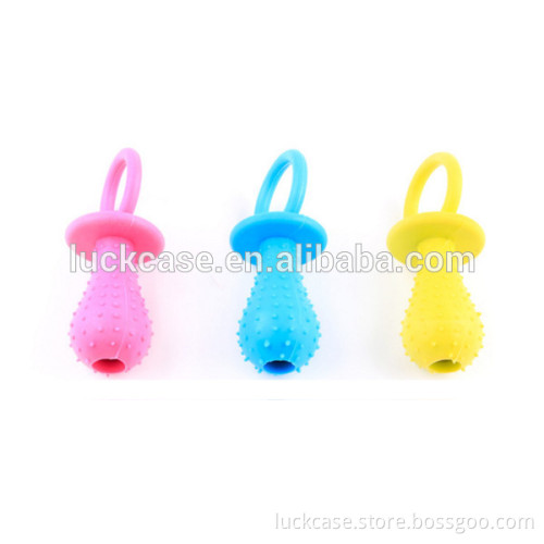 Fashionable Perfect Quality Silicone Dog Pet Pacifier Teethers with Jingle Bell